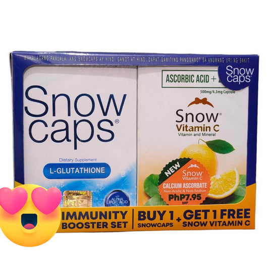 SNOW Caps L-Glutathione with Alpha Lipoic Acid 30 Capsule + Snow Vitamin C Capsule 30s (Pre Order)