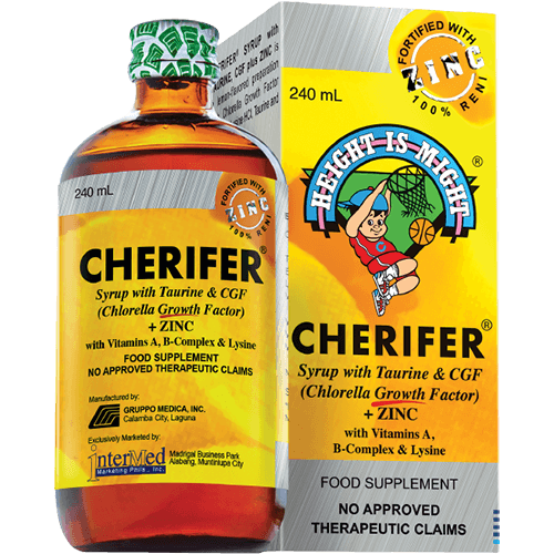 Cherifer Forte Syrup Taurine & CGF + ZINC 240ml